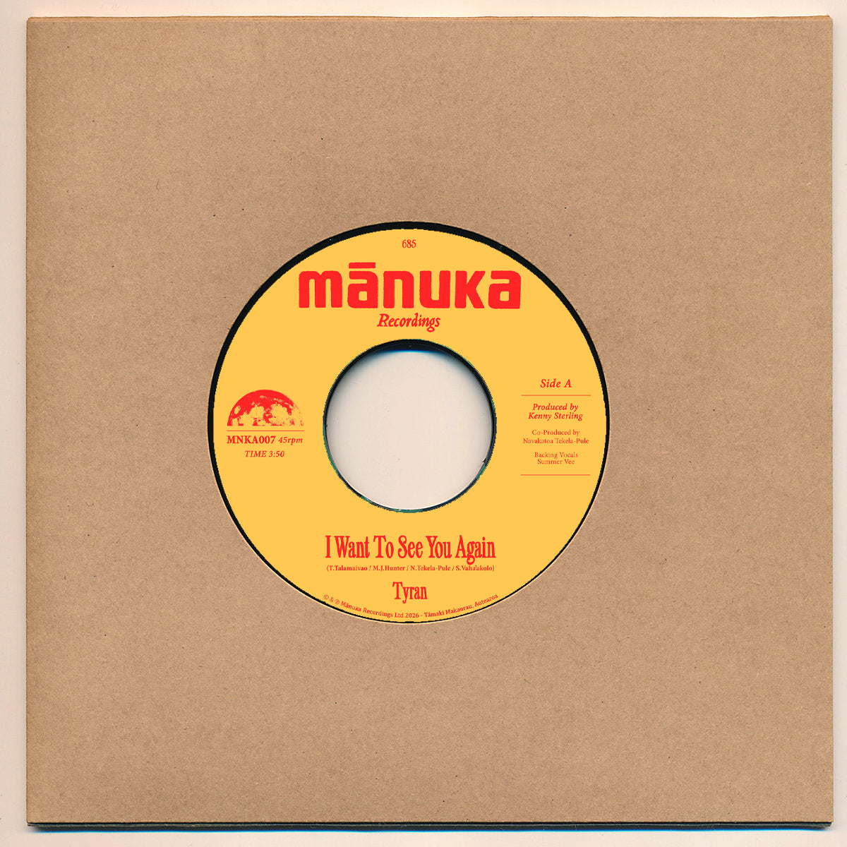 Tyran - I Want To See You Again / Heaven (7" Vinyl)